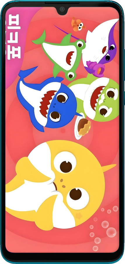 TPU чехол Бейби Шаркс для Huawei P30 Lite - 6305b-1651 изображение 