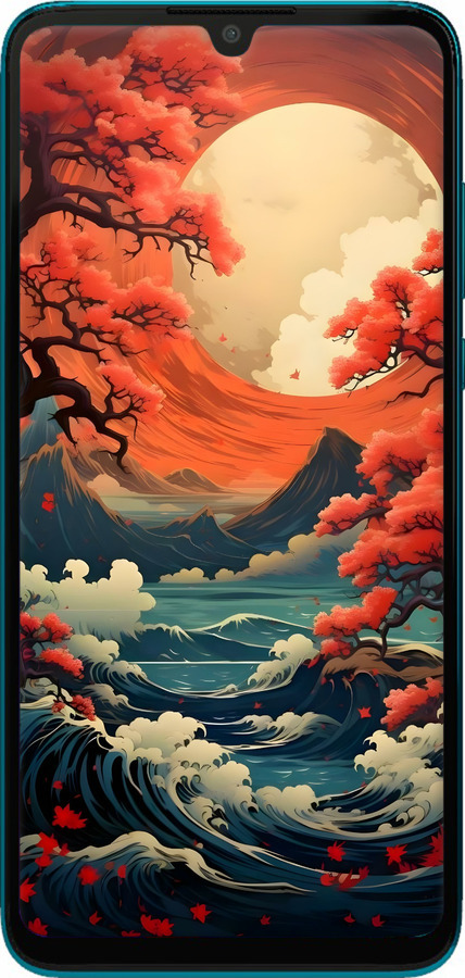 TPU чехол Природа японии для Huawei P30 Lite - 6327b-1651 изображение 
