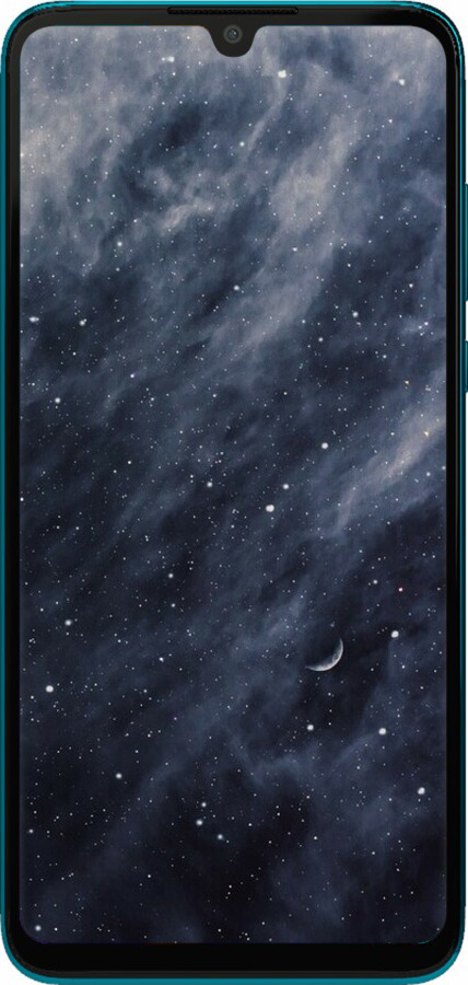TPU чехол Голубые облака, Голубая луна для Huawei P30 Lite - 6398b-1651 изображение 