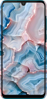 3D пластиковый матовый чехол Мрамор для Huawei P30 Lite - 6306m-1651 изображение 