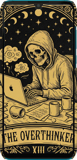 3D пластиковий матовий чехол The Overthinker для Huawei P30 Lite - 6774m-1651 изображение 