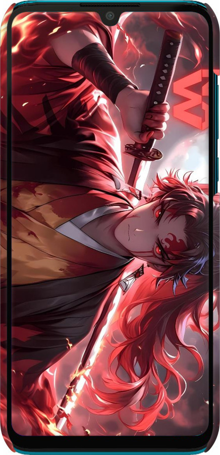 3D пластиковый матовый чехол Аниме воин для Huawei P30 Lite - 6281m-1651 изображение 