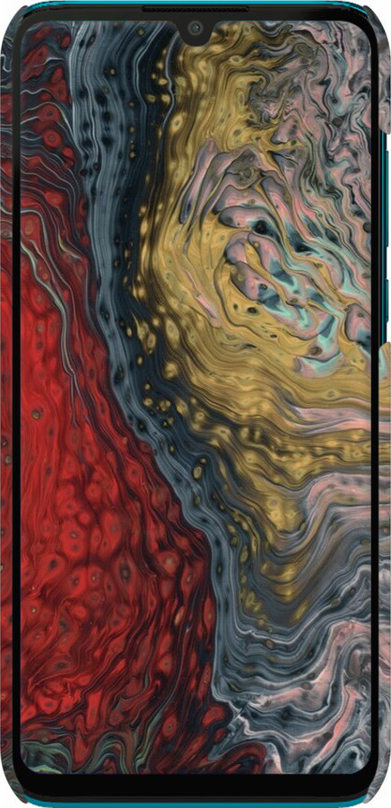 3D пластиковий матовий чехол Із зображенням абстрактного живопису для Huawei P30 Lite - 6530m-1651 изображение 