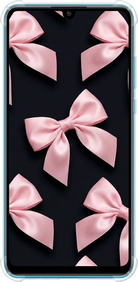 Силіконовий протиударний с посиленими кутами чехол Coquette Ribbons Dark Coquette для Huawei P30 Lite - 6767sp-1651 изображение 