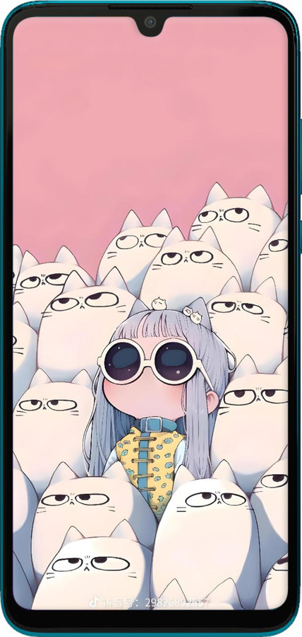 2D пластиковий чехол Малышка с котами для Huawei P30 Lite - 6295t-1651 изображение 