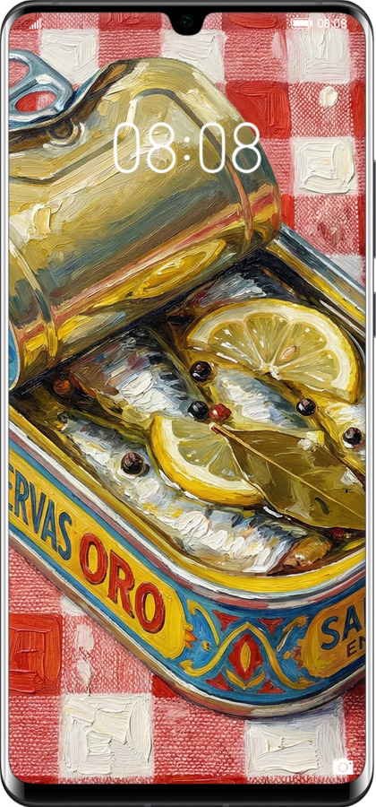 TPU чехол Vintage Sardine Tin Phone для Huawei P30 Pro - 6772b-1621 изображение 