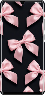 3D пластиковый матовый чехол Coquette Ribbons Dark Coquette для Huawei P30 Pro - 6767m-1621 изображение 