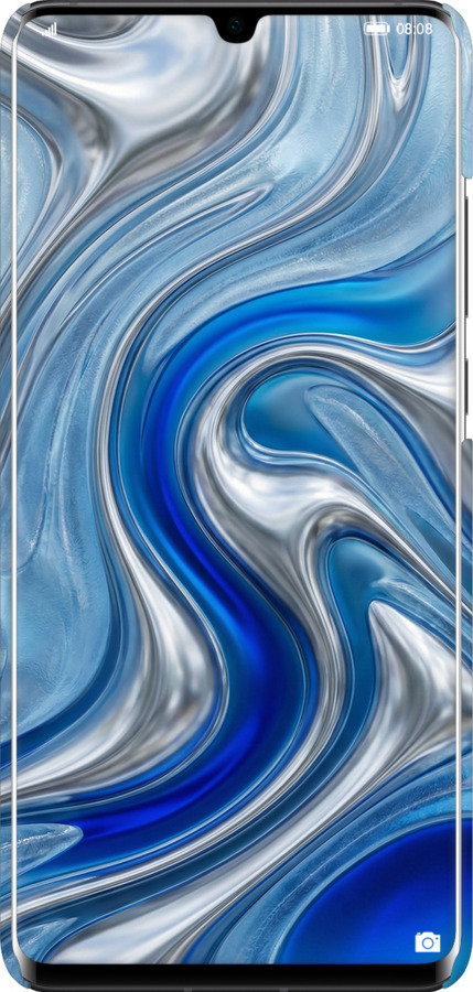 3D пластиковый матовый чехол Liquid Chrome для Huawei P30 Pro - 6781m-1621 изображение 