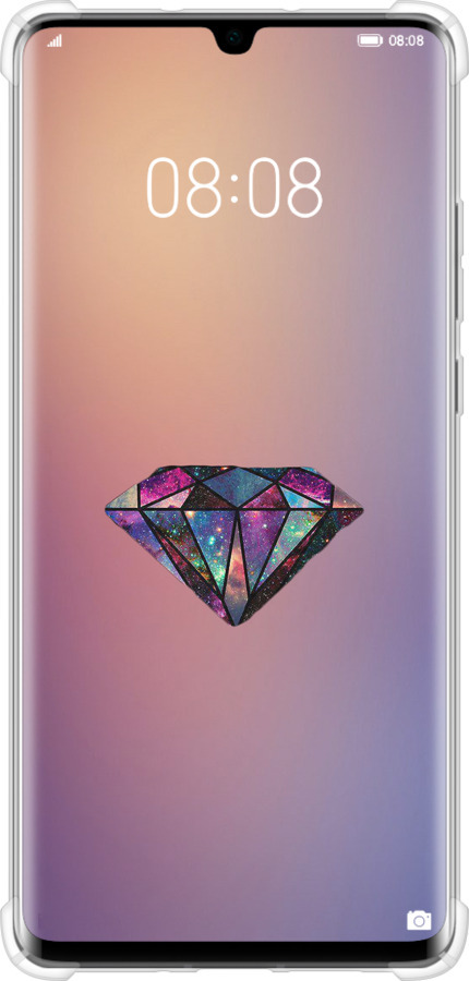 Силіконовий протиударний с посиленими кутами чехол Діамант для Huawei P30 Pro - 4352sp-1621 изображение 