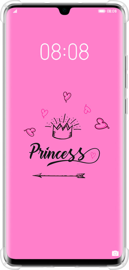 Силіконовий протиударний с посиленими кутами чехол Princess для Huawei P30 Pro - 4361sp-1621 изображение 