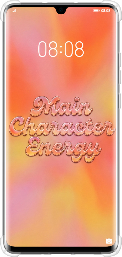 Силикон с усиленными углами чехол Aura Gradient Main Character Energy Aesthetic Y2K для Huawei P30 Pro - 6783sp-1621 изображение 