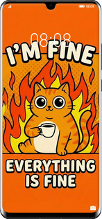 2D пластиковый чехол Funny Cat для Huawei P30 Pro - 6786t-1621 изображение 