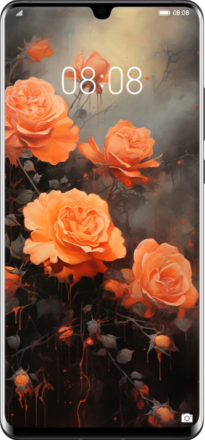 2D пластиковий чехол Оранжеві троянди для Huawei P30 Pro - 5944t-1621 изображение 