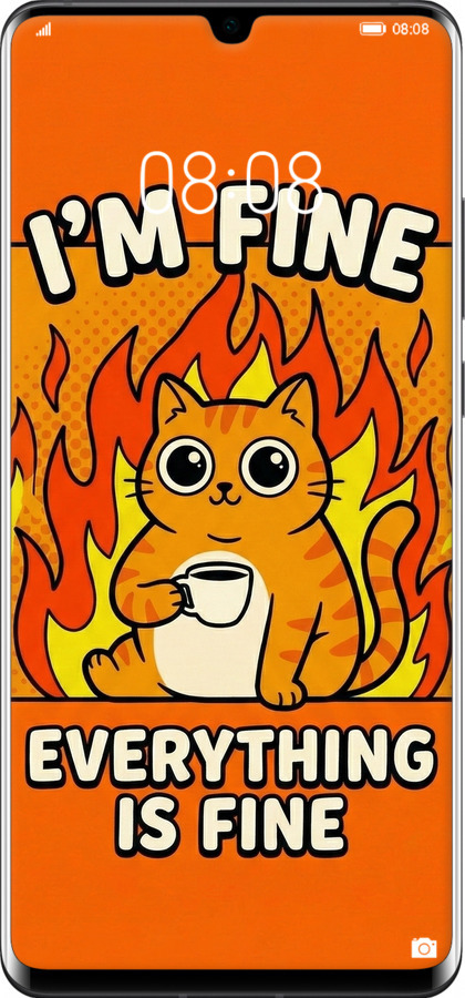 2D пластиковый чехол Funny Cat для Huawei P30 Pro - 6786t-1621 изображение 