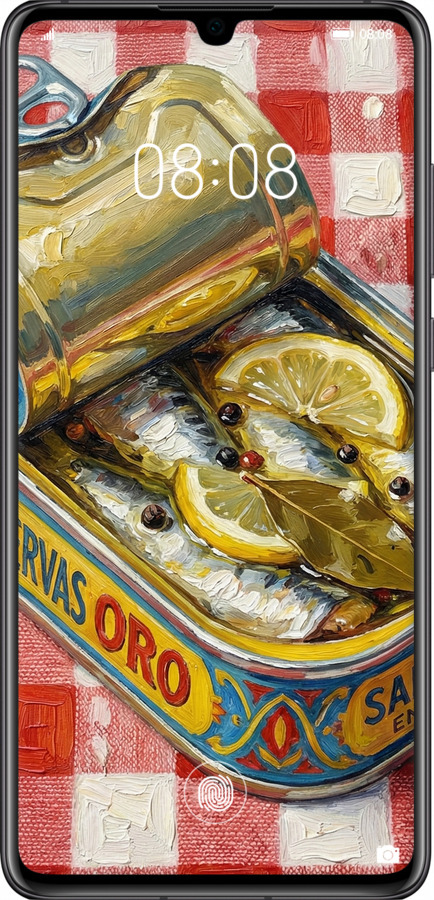 TPU чехол Vintage Sardine Tin Phone для Huawei P30 - 6772b-1622 изображение 