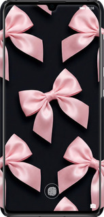 3D пластиковый матовый чехол Coquette Ribbons Dark Coquette для Huawei P30 - 6767m-1622 изображение 