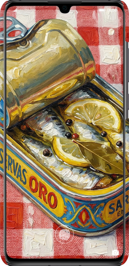 3D пластиковый матовый чехол Vintage Sardine Tin Phone для Huawei P30 - 6772m-1622 изображение 