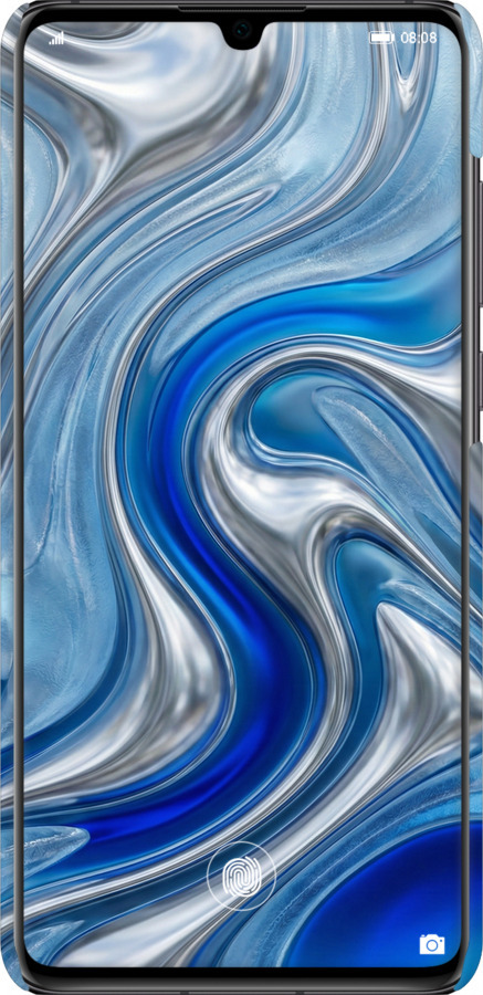 3D пластиковий матовий чехол Liquid Chrome для Huawei P30 - 6781m-1622 изображение 