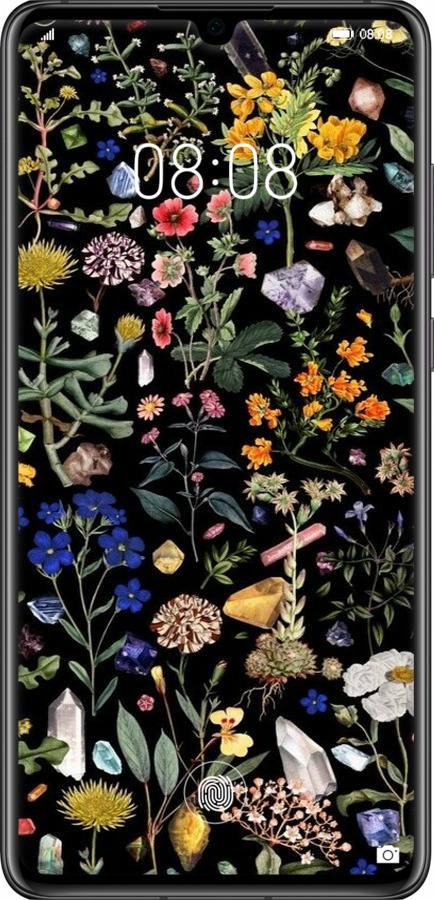Силиконовый чехол С цветами для Huawei P30 - 6422u-1622 изображение 