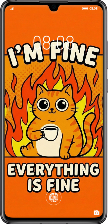 Силіконовий чехол Funny Cat для Huawei P30 - 6786u-1622 изображение 