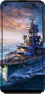 3D пластиковый матовый чехол Военный корабль, world of tanks, wargaming для Huawei P40 Lite E - 6461m-1875 изображение 