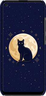 3D пластиковый матовый чехол Cute Cat Celestial/Witchy для Huawei P40 Lite E - 6787m-1875 изображение 