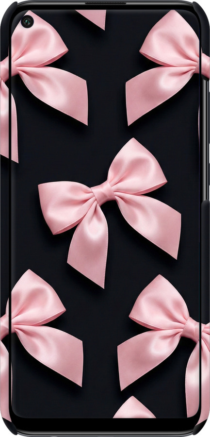 3D пластиковый матовый чехол Coquette Ribbons Dark Coquette для Huawei P40 Lite E - 6767m-1875 изображение 