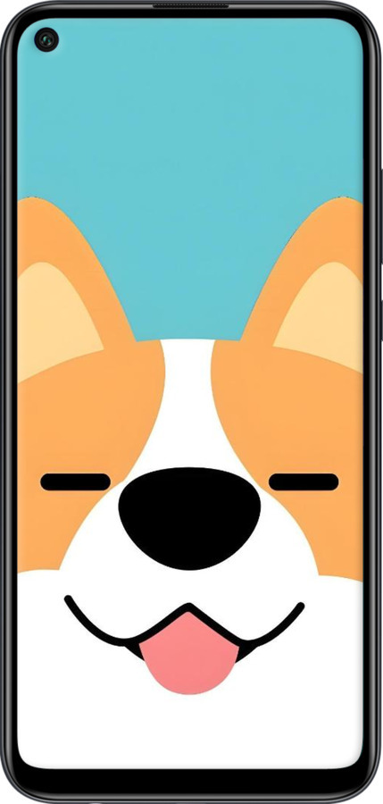 Силиконовый чехол Корги для Huawei P40 Lite E - 6280u-1875 изображение 