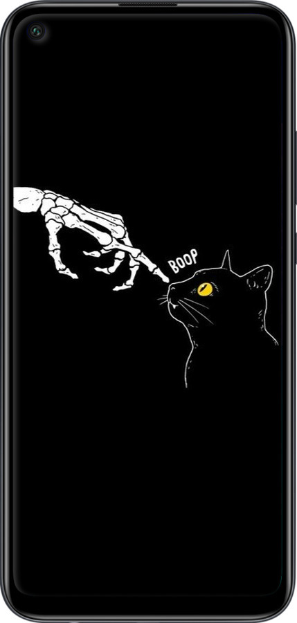 2D пластиковый чехол Кошка для Huawei P40 Lite E - 6505t-1875 изображение 