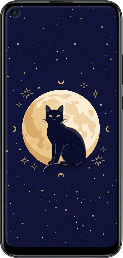 2D пластиковый чехол Cute Cat Celestial/Witchy для Huawei P40 Lite E - 6787t-1875 изображение 