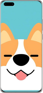 Силіконовий чехол Корги для Huawei P40 Pro Plus - 6280u-1917 изображение 