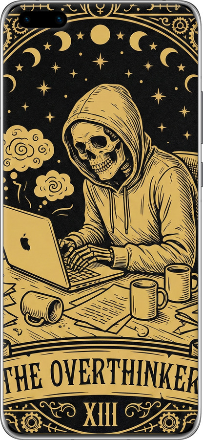 Силиконовый чехол The Overthinker для Huawei P40 Pro Plus - 6774u-1917 изображение 