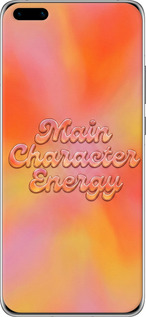 Силиконовый чехол Aura Gradient Main Character Energy Aesthetic Y2K для Huawei P40 Pro - 6783u-1839 изображение 