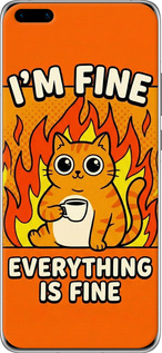 2D пластиковий чехол Funny Cat для Huawei P40 Pro - 6786t-1839 изображение 