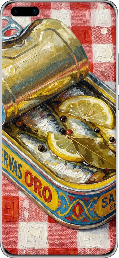 Силіконовий чехол Vintage Sardine Tin Phone для Huawei P40 Pro - 6772u-1839 изображение 