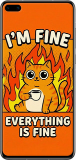 Силиконовый чехол Funny Cat для Huawei P40 - 6786u-1840 изображение 