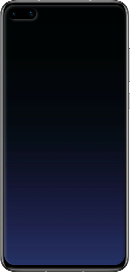 Силиконовый чехол Градиент в тёмно - синем стиле для Huawei P40 - 6542u-1840 изображение 
