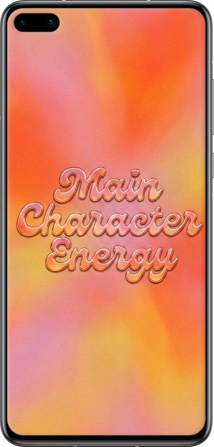 Силіконовий чехол Aura Gradient Main Character Energy Aesthetic Y2K для Huawei P40 - 6783u-1840 изображение 