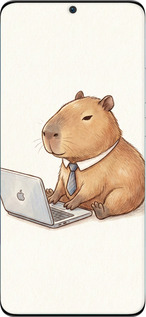 Силиконовый чехол Funny Capybara CEO Working для Huawei P50 - 6777u-2292 изображение 