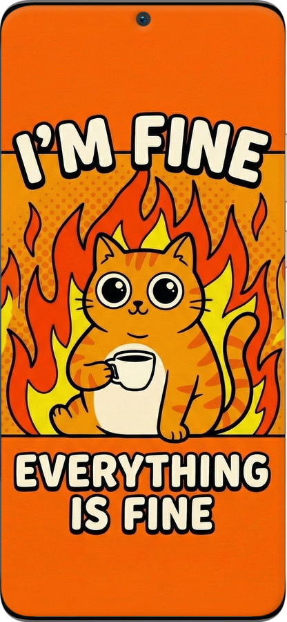 Силіконовий чехол Funny Cat для Huawei P50 - 6786u-2292 изображение 