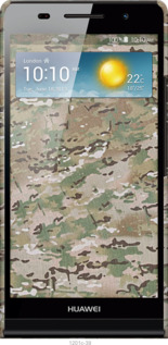 3D пластиковий глянцевий чехол Камуфляж v5 для Huawei Ascend P6 - 1201c-39 изображение 