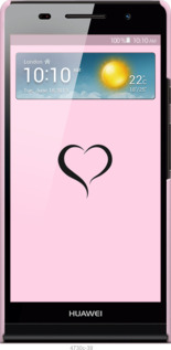 3D пластиковий глянцевий чехол Серце 1 для Huawei Ascend P6 - 4730c-39 изображение 