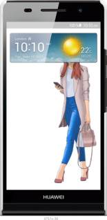 3D пластиковий глянцевий чехол Дівчинка 1 для Huawei Ascend P6 - 4751c-39 изображение 