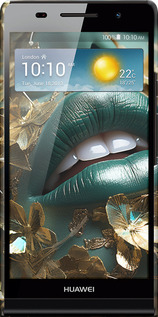 3D пластиковый глянцевый чехол Губы 2 для Huawei Ascend P6 - 5667c-39 изображение 