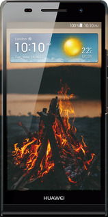 3D пластиковий глянцевий чехол Вогонь для Huawei Ascend P6 - 6021c-39 изображение 