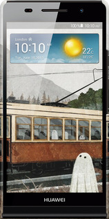 3D пластиковий глянцевий чехол Привид 2 для Huawei Ascend P6 - 6247c-39 изображение 