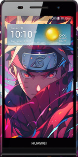 3D пластиковий глянцевий чехол Наруто для Huawei Ascend P6 - 6274c-39 изображение 