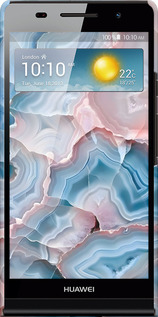 3D пластиковий глянцевий чехол Мрамор для Huawei Ascend P6 - 6306c-39 изображение 