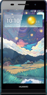 3D пластиковый глянцевый чехол Креативный арт для Huawei Ascend P6 - 6322c-39 изображение 