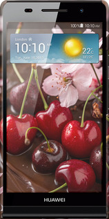 3D пластиковий глянцевий чехол Вишня у шоколаді для Huawei Ascend P6 - 6698c-39 изображение 